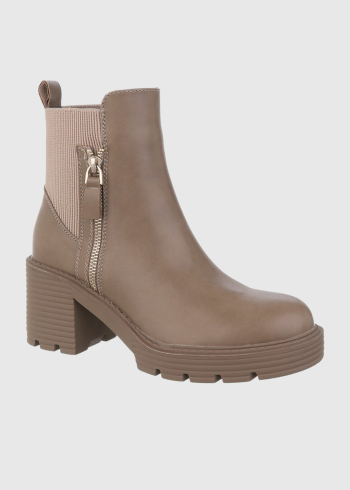 Lula khaki women's short boots