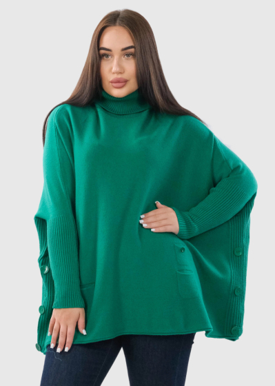 Lesta green oversized sweater