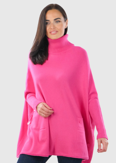 Lesta pink oversized sweater