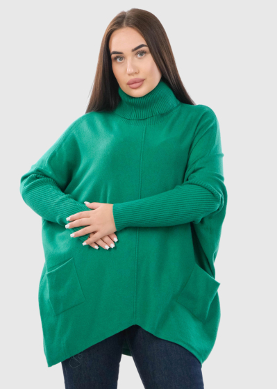 Lolita green high neck sweater