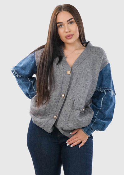 Liyria grey buttoned cardigan