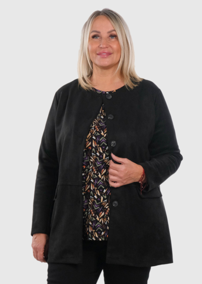 Liene Lielo izmēru melna žakete