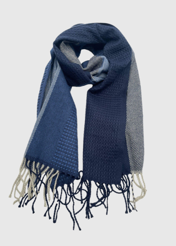 Kaoru dark blue women's scarf