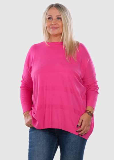 Zeliha Plus Size pink sweater 