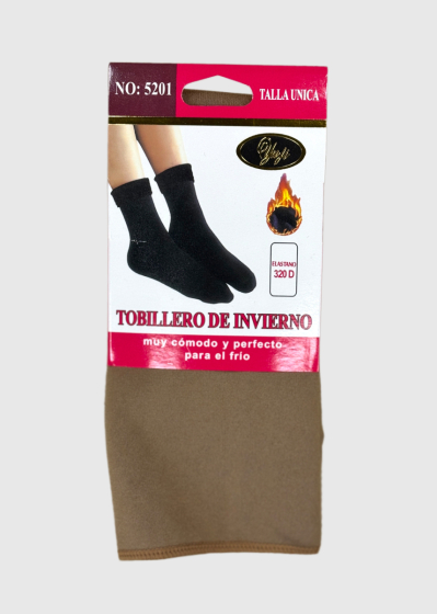 Yona beige women's warm socks