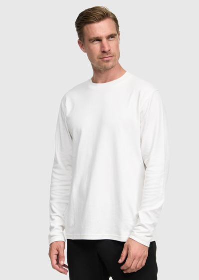 Darik white men's longsleeve