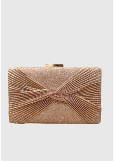 Ael pink clutch with tinsels