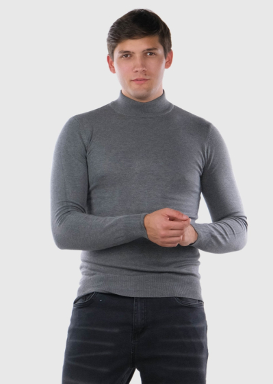 Luca grey mens warm turtleneck