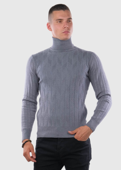 Faustino grey mens turtleneck