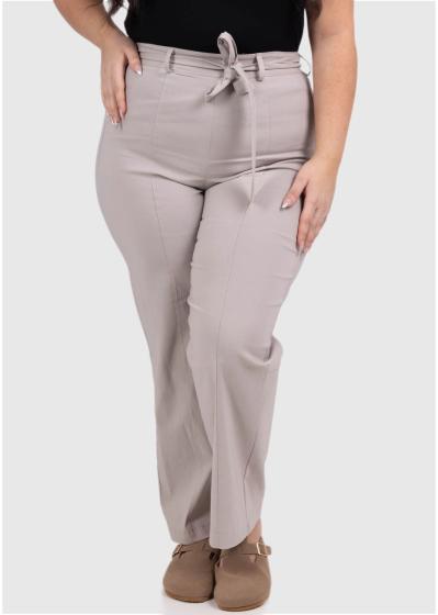 Adisa Plus Size beige women's pants 