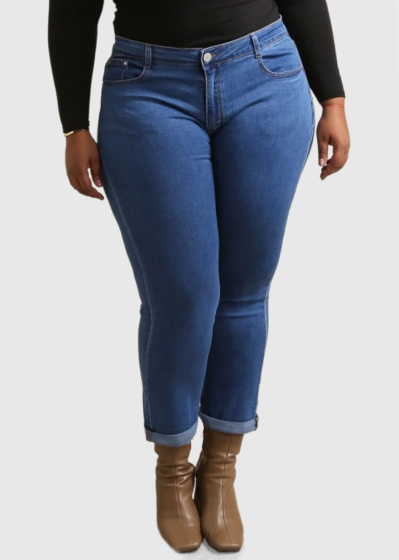 Aleksandry Plus Size blue jeans