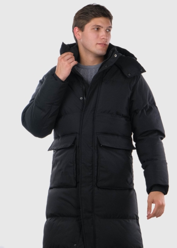 Cecilio black mens long jacket