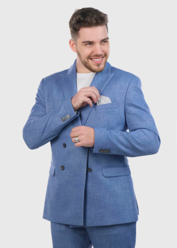 Toren blue men's blazer