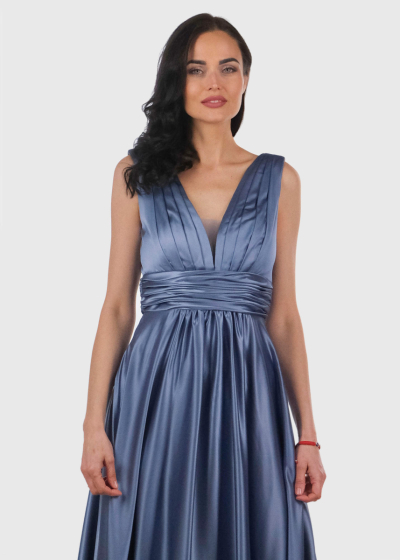 Alisanne blue long evening dress