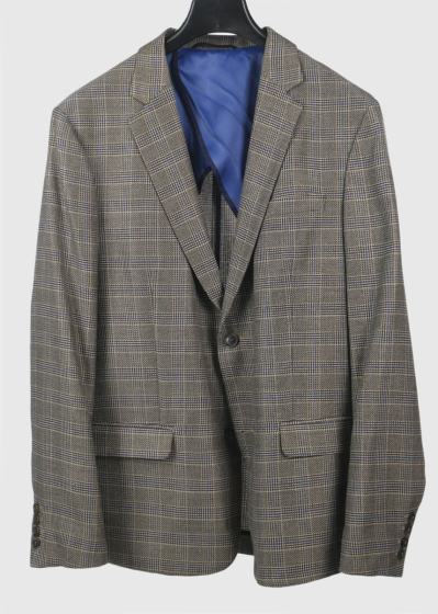 Basanti brown checkered blazer