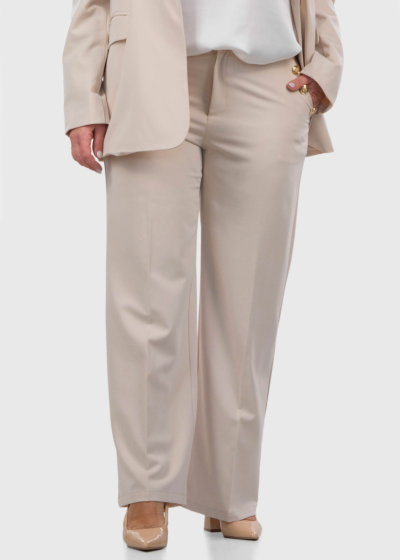 Dumitrita Plus Size beige pants 