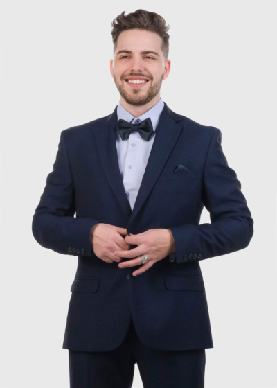 Terence Slim Fit blue men's suit