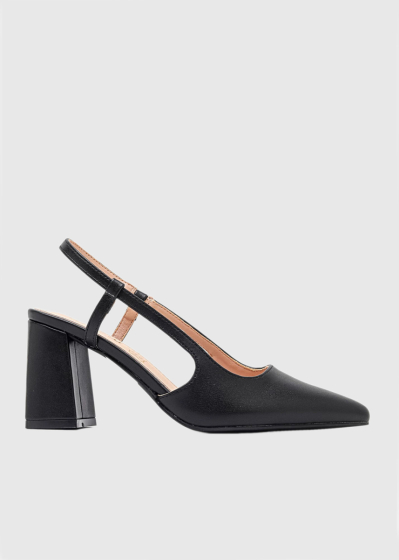 Alexa Lielo Izmēru melnas kurpes ar spicu purngalu