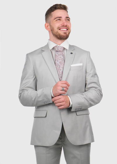 Graham Slim Fit light grey suit