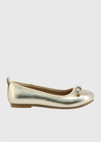 Estel gold ballet flats 
