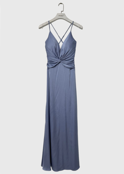 Patricia blue long evening dress