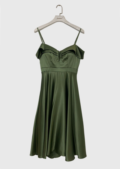 Garda dark green short evening dress