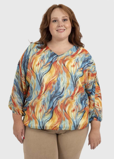 Keith Plus Size multicolor blouse