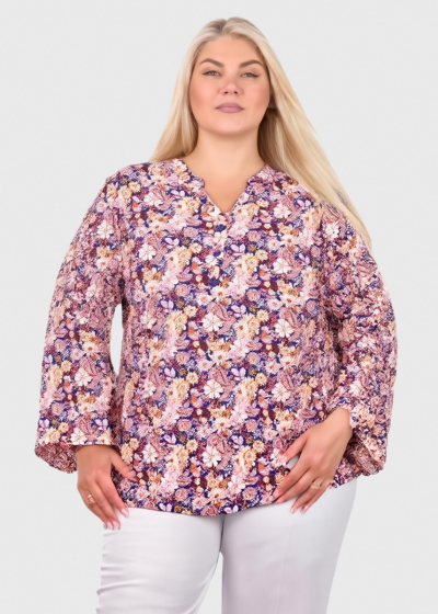 Kaylin Plus Size floral printed blouse