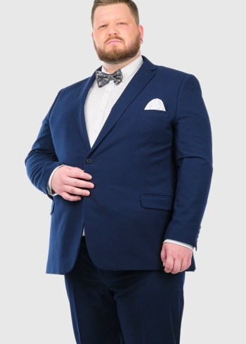 Dave Regular Fit синий классический костюм с шерстью