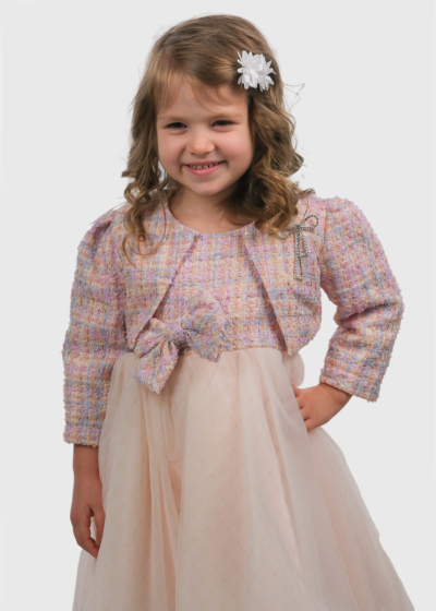 Kevser pink dress with blazer