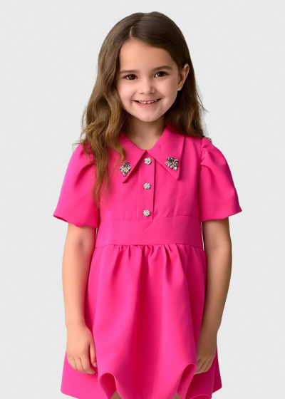 Kia pink short dress