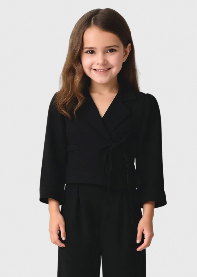 Kitty black suit with ties