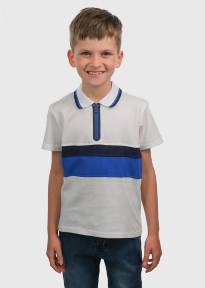 Clay white zipped t-shirt