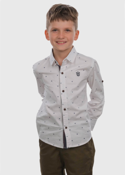 Landon white shirt with print