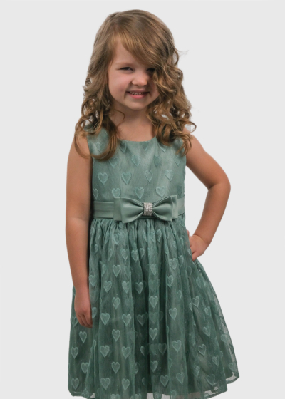 Kaidi mint dress with bow