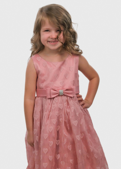 Kaidi pink dress with bow