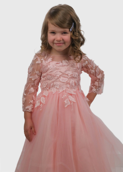 Caroll pink dress with embellished upper