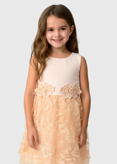 Kamile gold zipped dress