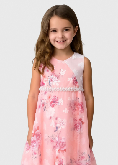 Kumi pink dress in print