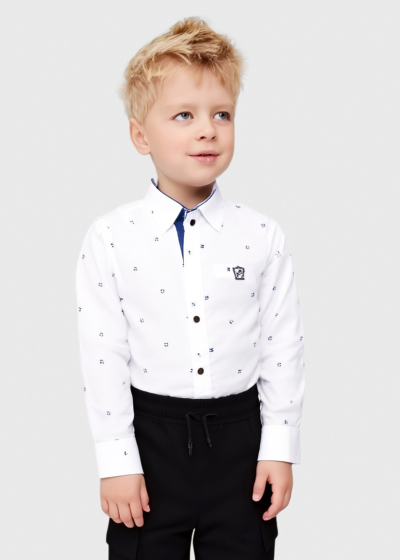 Simran white shirt with print