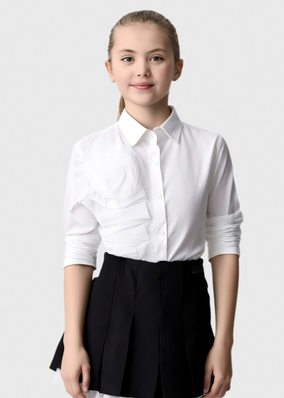 Sofia white long sleeve shirt