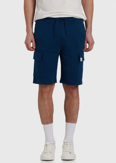Wiatt dark blue shorts with patch pockets