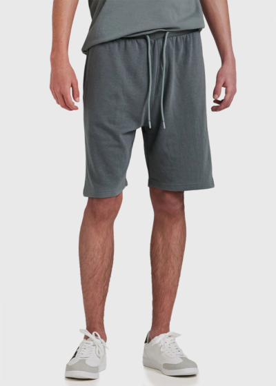 Wiek dark grey drawstring shorts