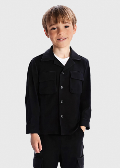 Chicho black suit with patch pockets
