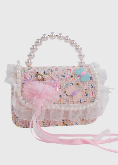 Zeynep pink bag with applique