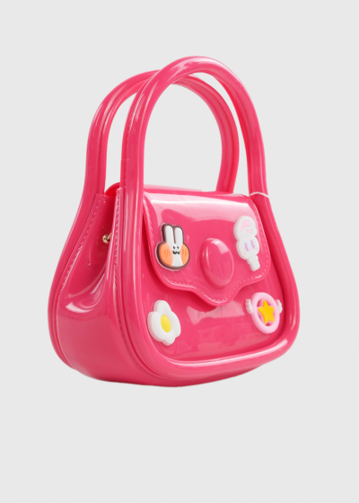 Zeynep pink fold over bag 