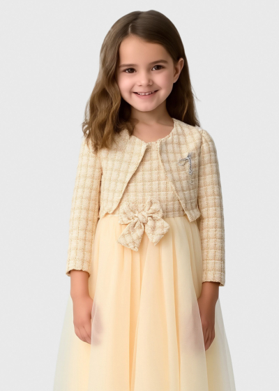 Kevser beige dress with blazer