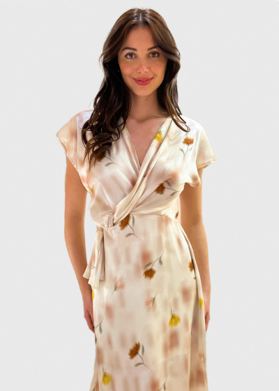 Velta beige printed dress