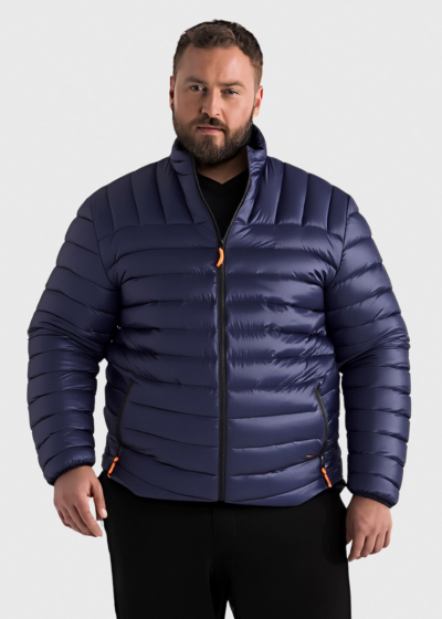 Mauro Plus Size dark blue short jacket