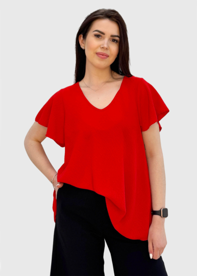 Tiana red blouse